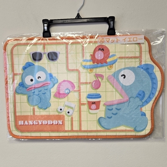 Sanrio Hangyodon Floor Mat Orange - Picture 5 of 8